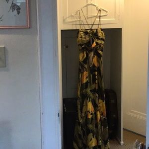 FARM Rio floral cut out maxi dress M